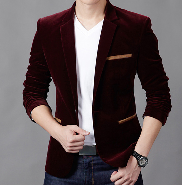 Blazer Oxford Edge masculino slim fit em algodão, com bolsos contrastantes e botão único. Perfeito para looks smart-casual nas meia estações.
