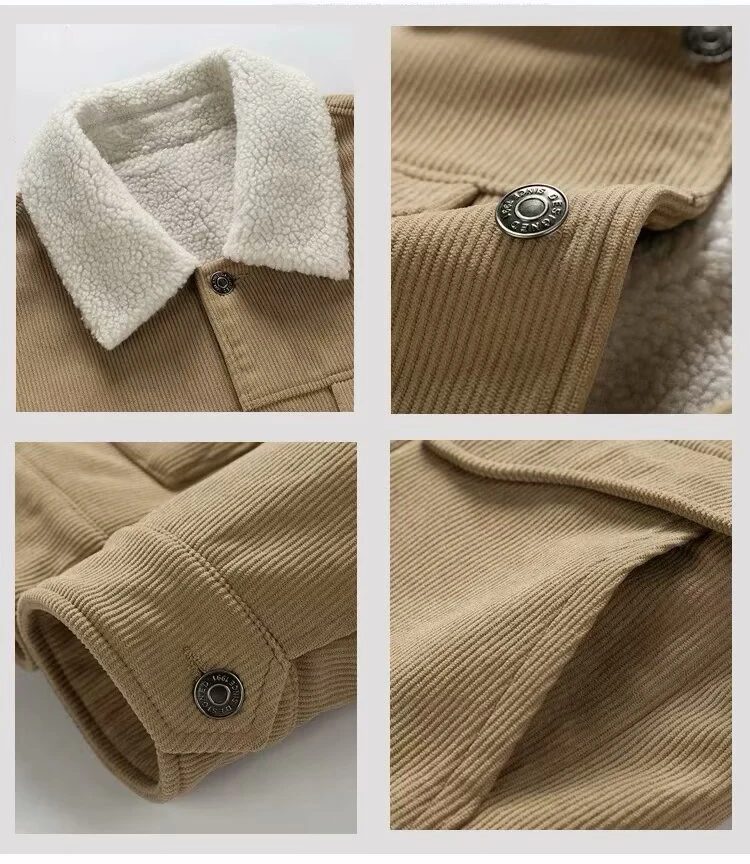 Jaqueta Yukon Fleece masculina com gola em pele sintética e forro flanelado, perfeita para looks de inverno, garante estilo e aquecimento.