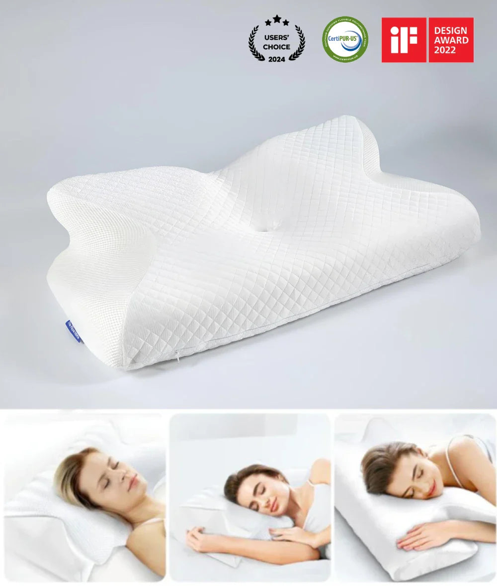 Travesseiro Borboleta de Pescoço RelaxPro | Alivio e Conforte ao Dormir
