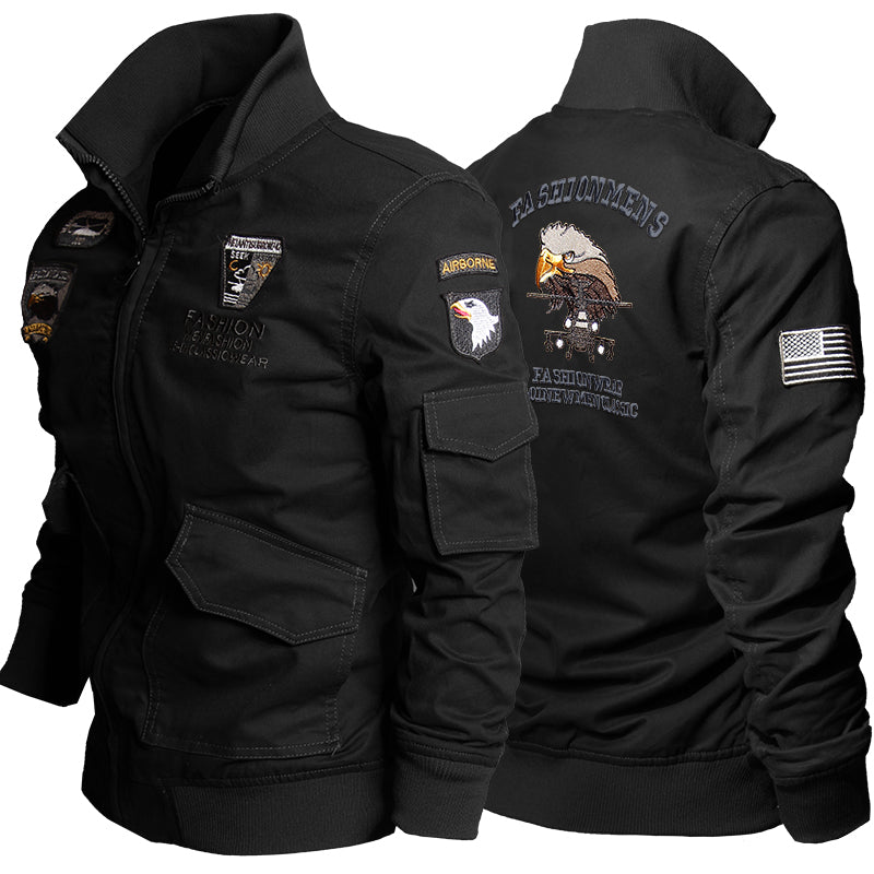 Jaqueta Masculina Militar Falcon | O Poder de Um Alfa